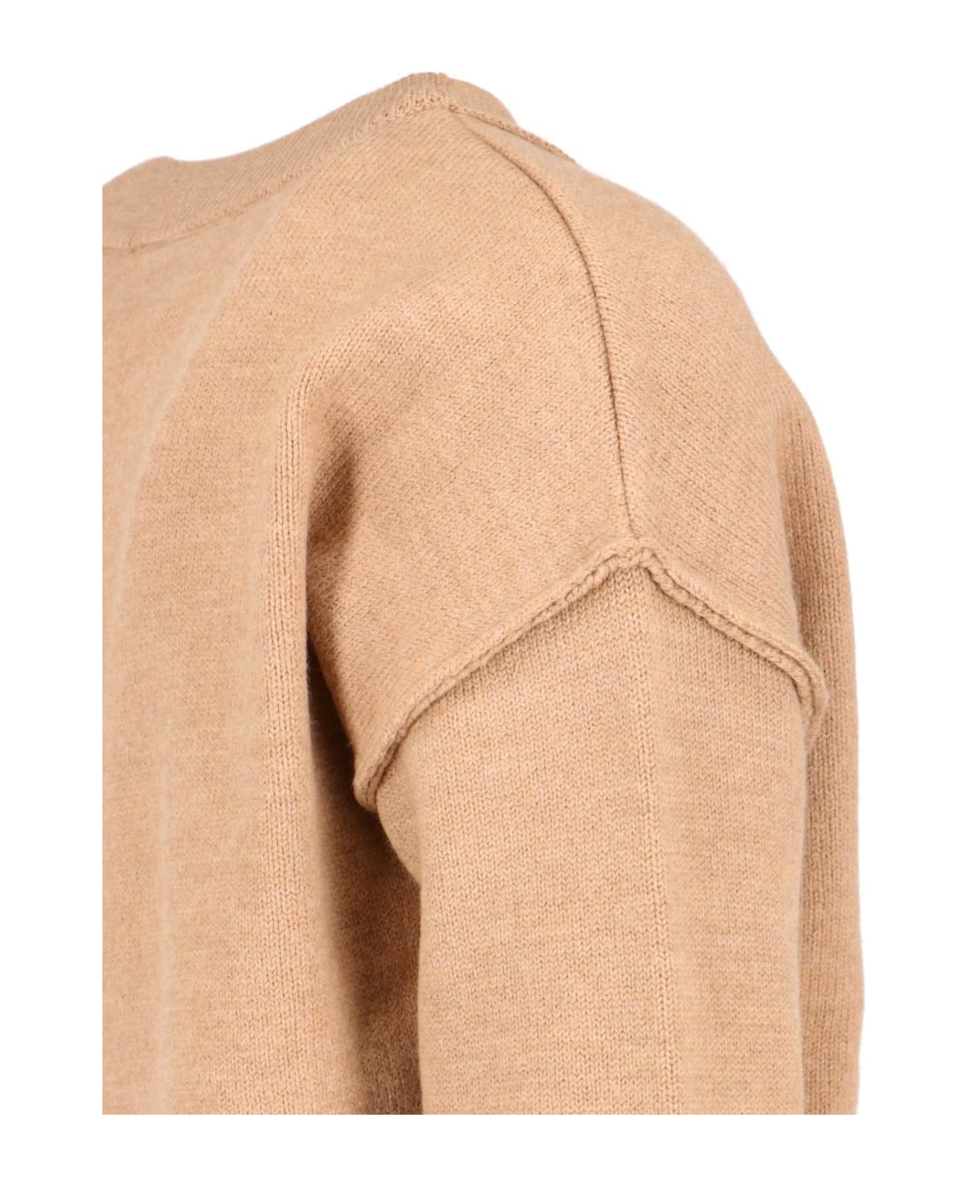 Ami Alexandre Mattiussi 
 De Coeur
 Neckline Cardigan - NEUTRALS