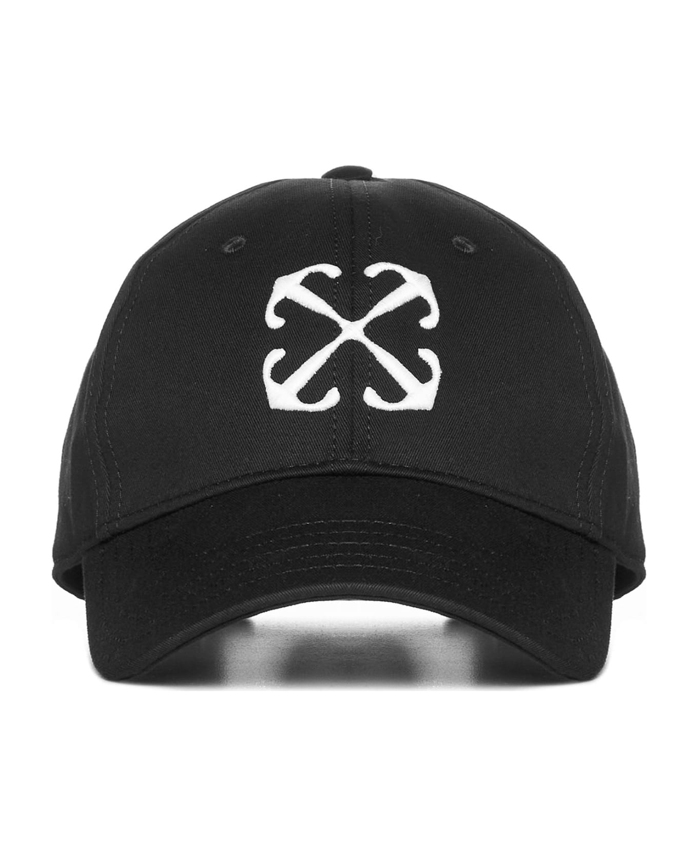 Off-White Arrow Logo Baseball Cap - Black white 帽子