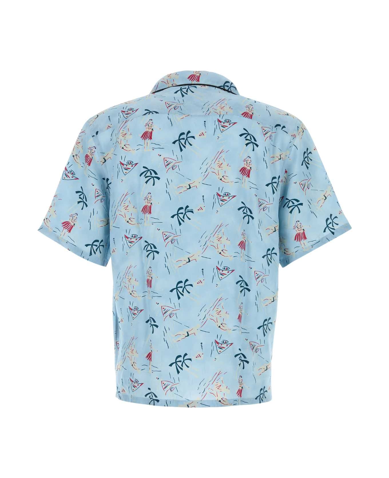 Prada Printed Satin Shirt - PONGEHAWAII