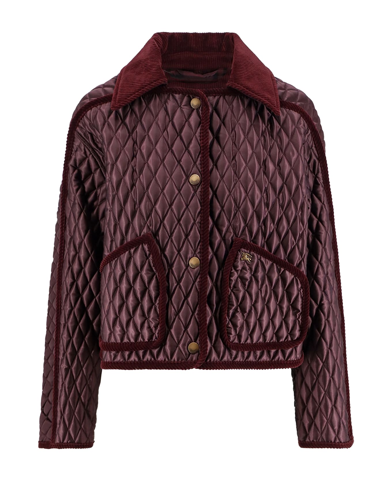 Burberry Quilted Nylon Jacket - MAHOGANY