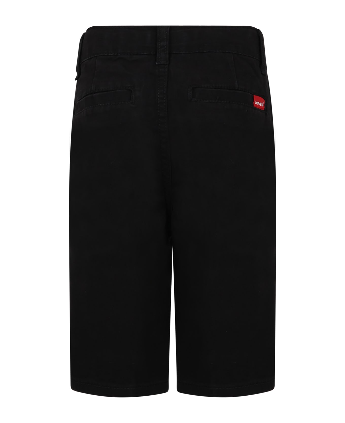 Levi's Black Shorts For Boy With Logo - Black