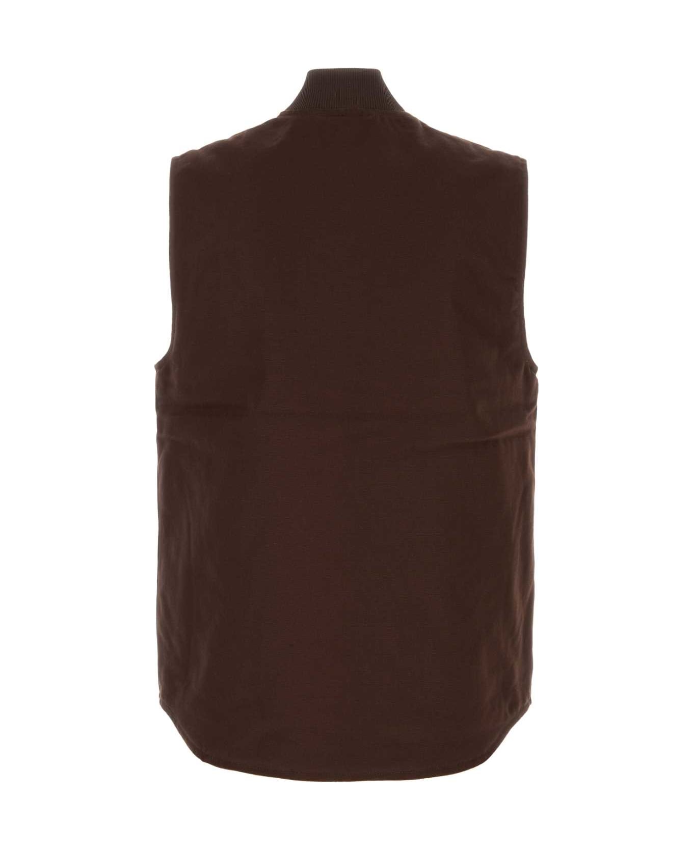 Carhartt Brown Cotton Classic Vest - TOBACCORIGID