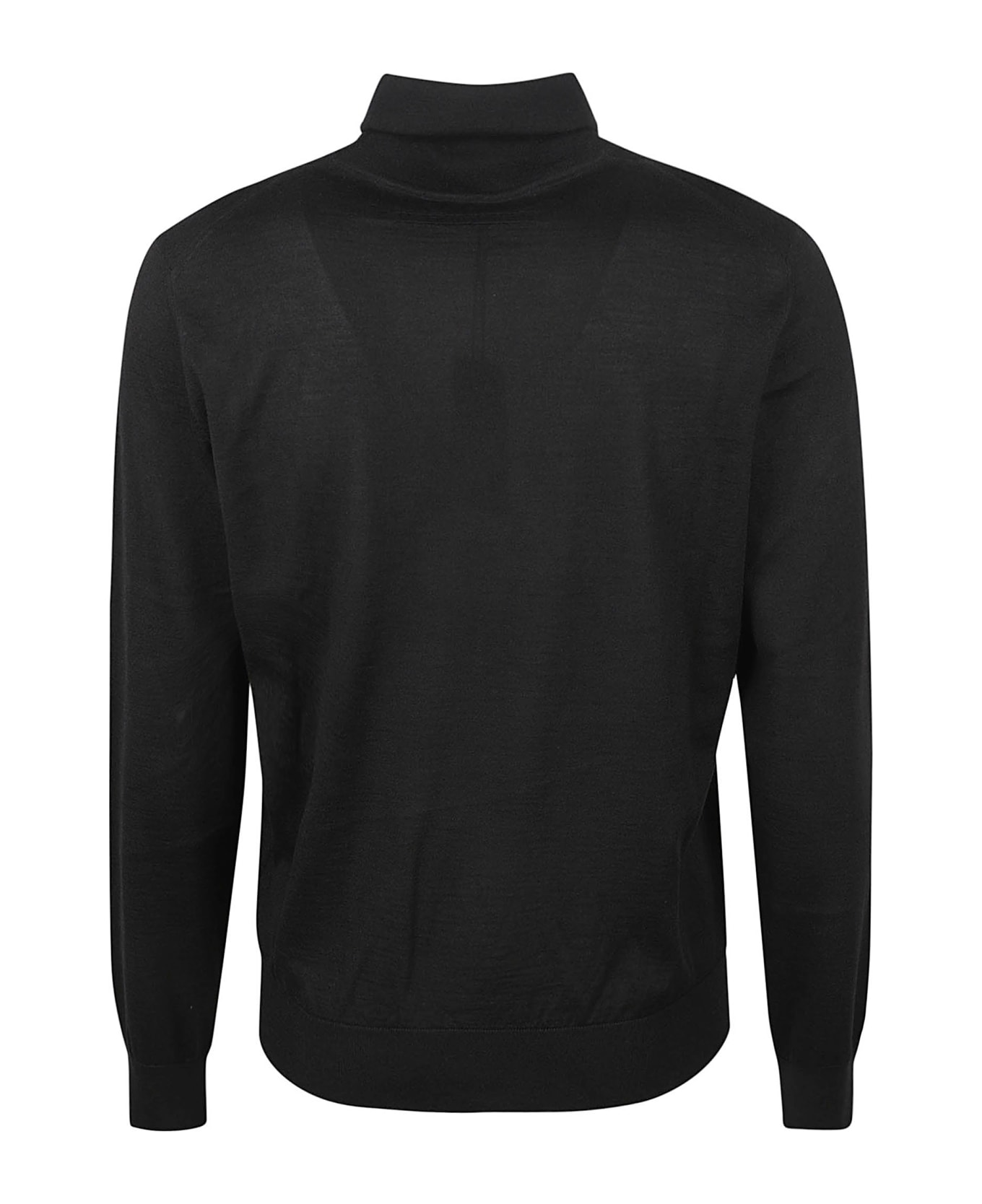 Zegna Turtleneck Plain Ribbed Pullover