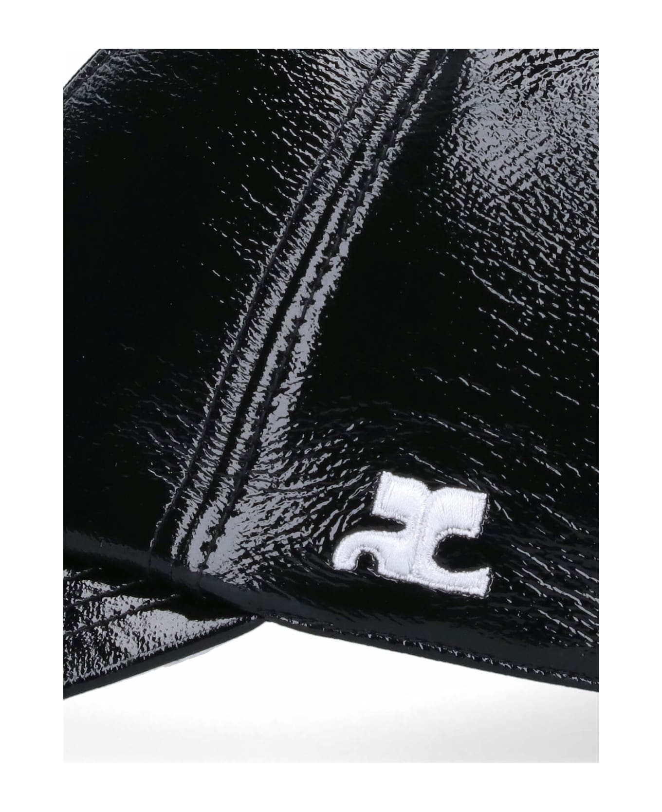 Courrèges 
reedition
 Vinyl Baseball Cap - Black