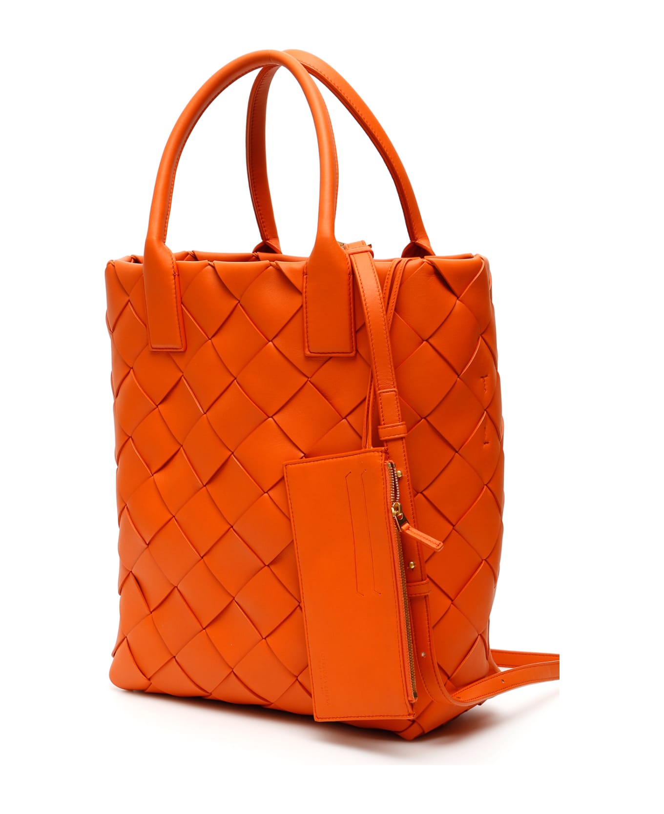 Bottega Veneta Maxi Cabat 30 Bag - BURNED ORANGE GOLD (Orange)
