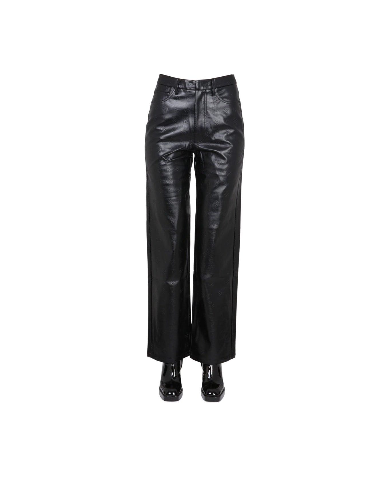 Rotate by Birger Christensen High-waisted Faux Leather Pants - Black
