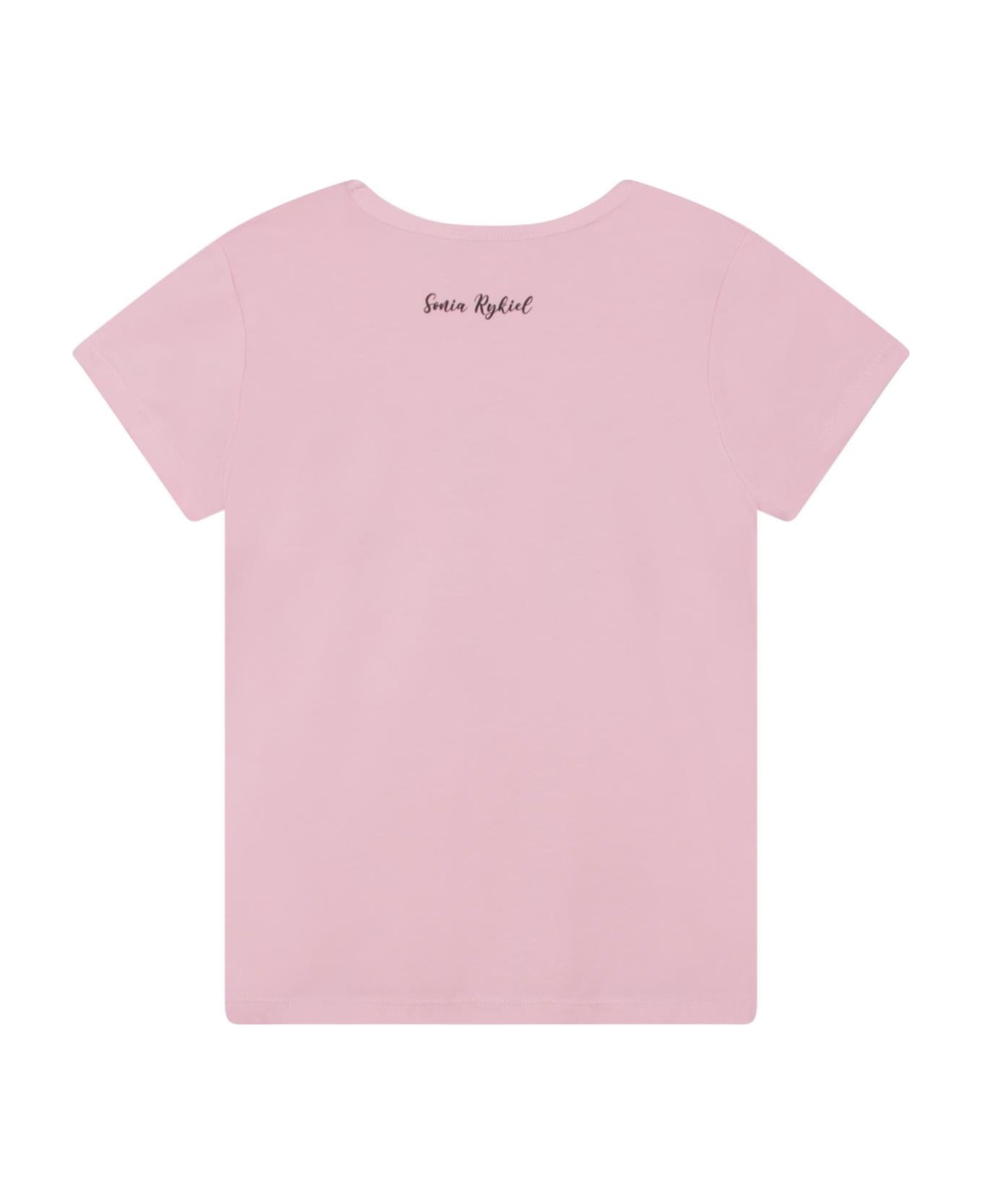 Sonia Rykiel T-shirt With Decoration - Pink