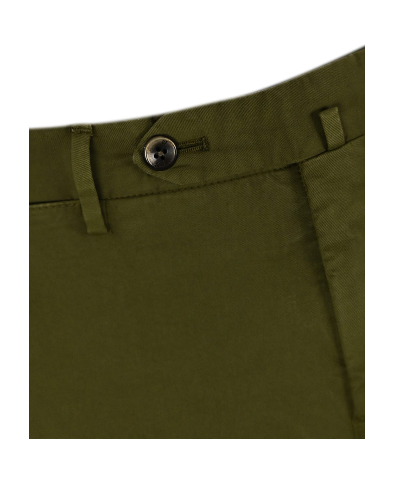 PT01 Cotton Gabardine Trousers - Verde