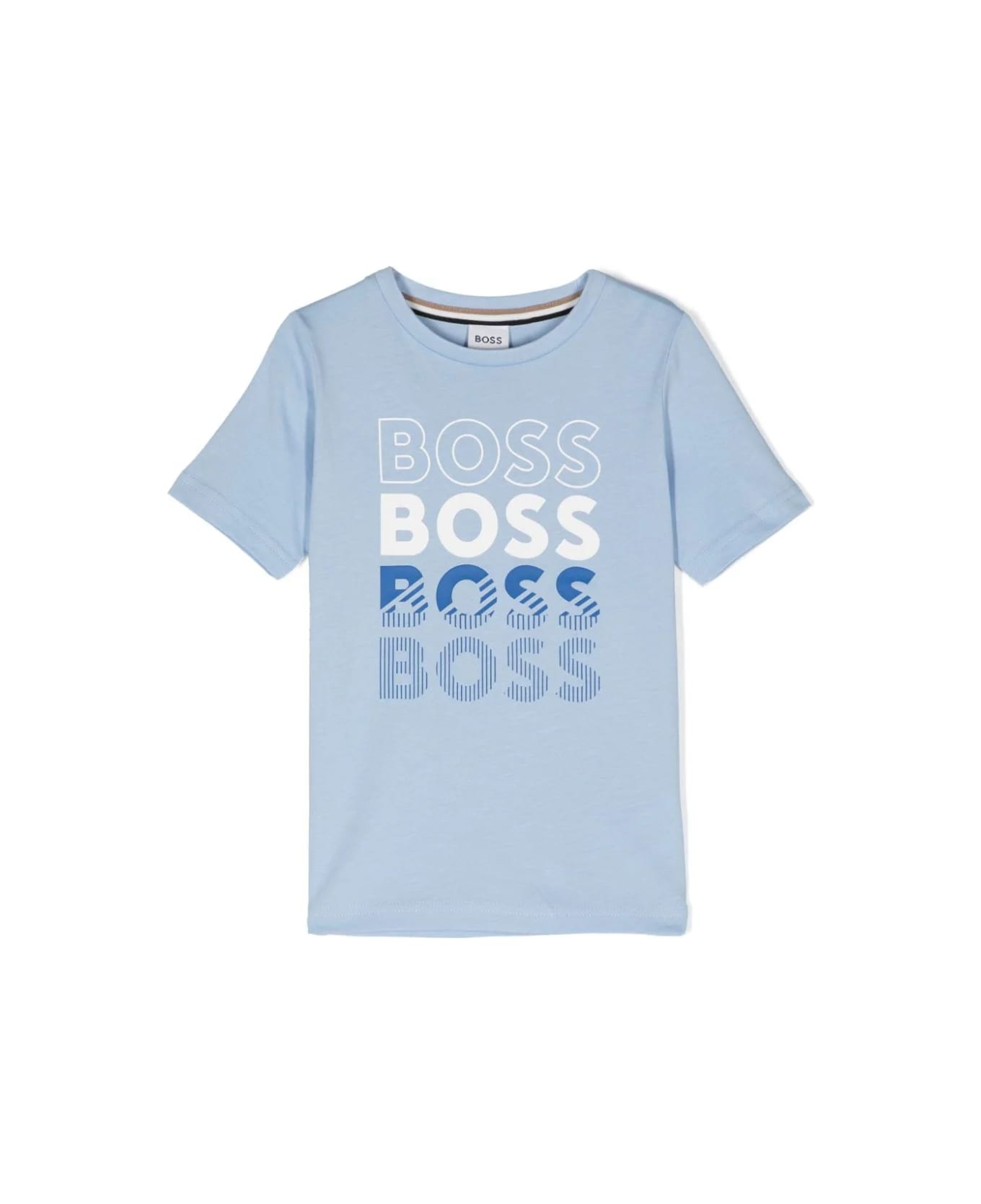 Hugo Boss T-shirt Con Logo - Light blue