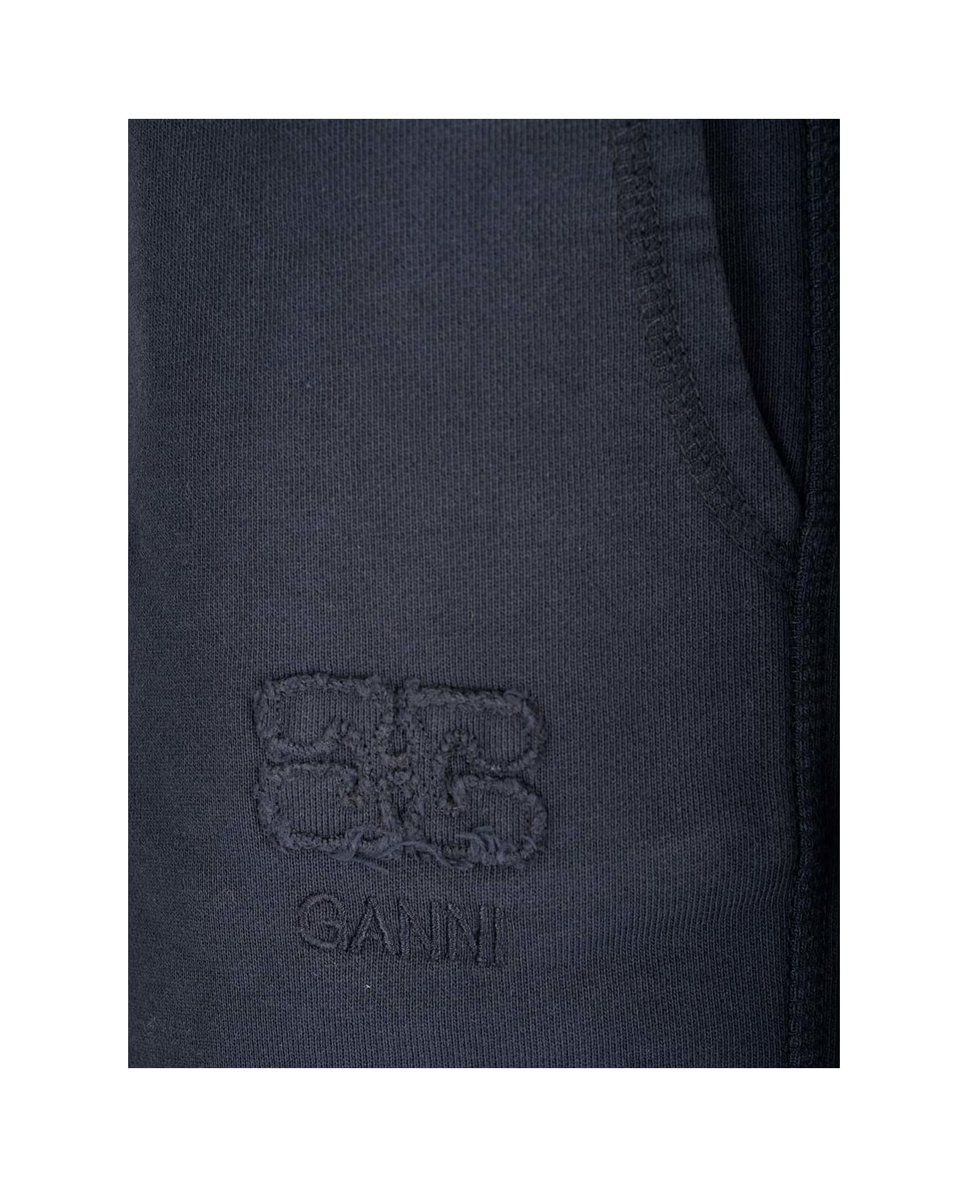 Ganni Lightweight Fleece Shorts - Blu
