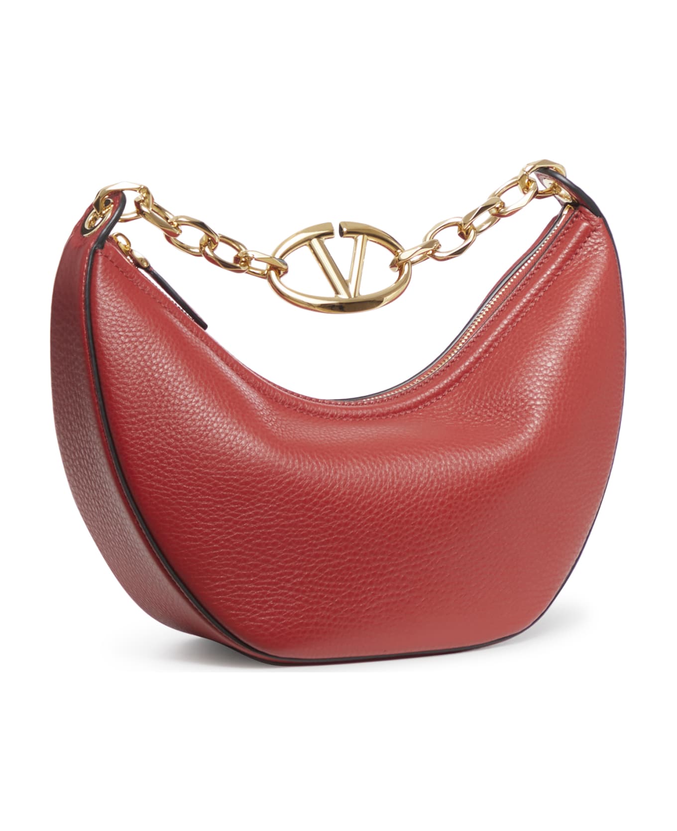 Valentino Garavani Vlogo Moon Bag Handbag - Red