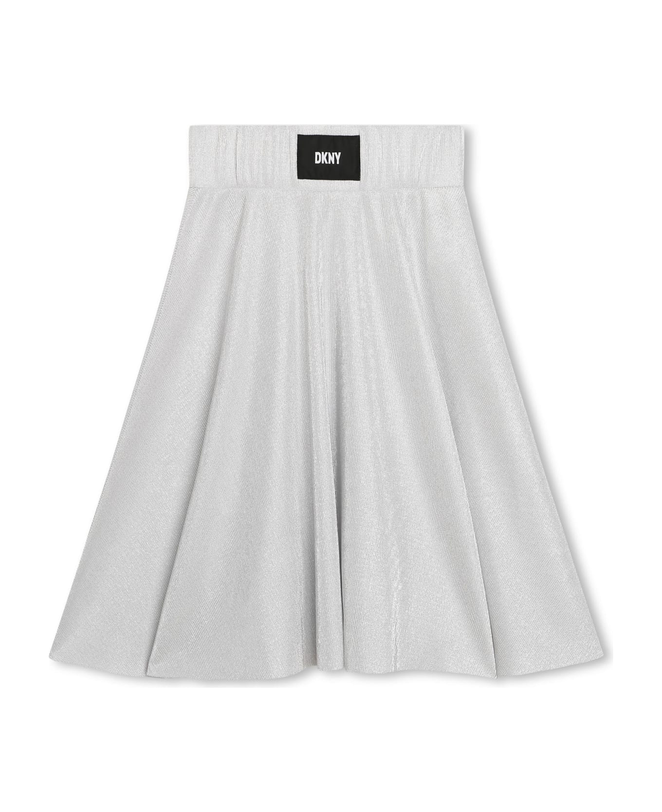 DKNY Skirt With Logo - Gray ボトムス