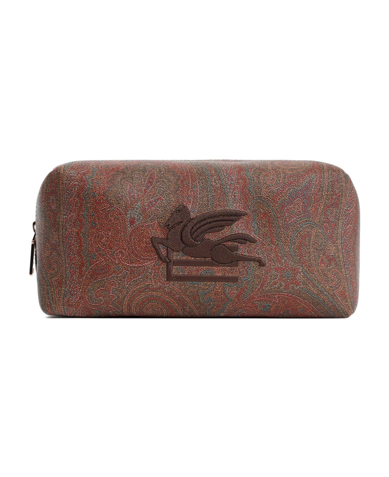 Etro Logo Embroidered Paisley Printed Pouch クラッチバッグ