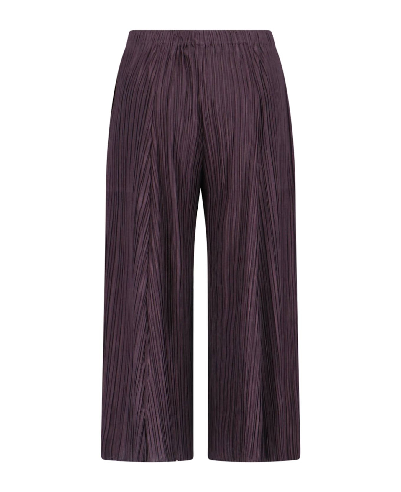 Pleats Please Issey Miyake 'mellow' Pleated Pants - Brown