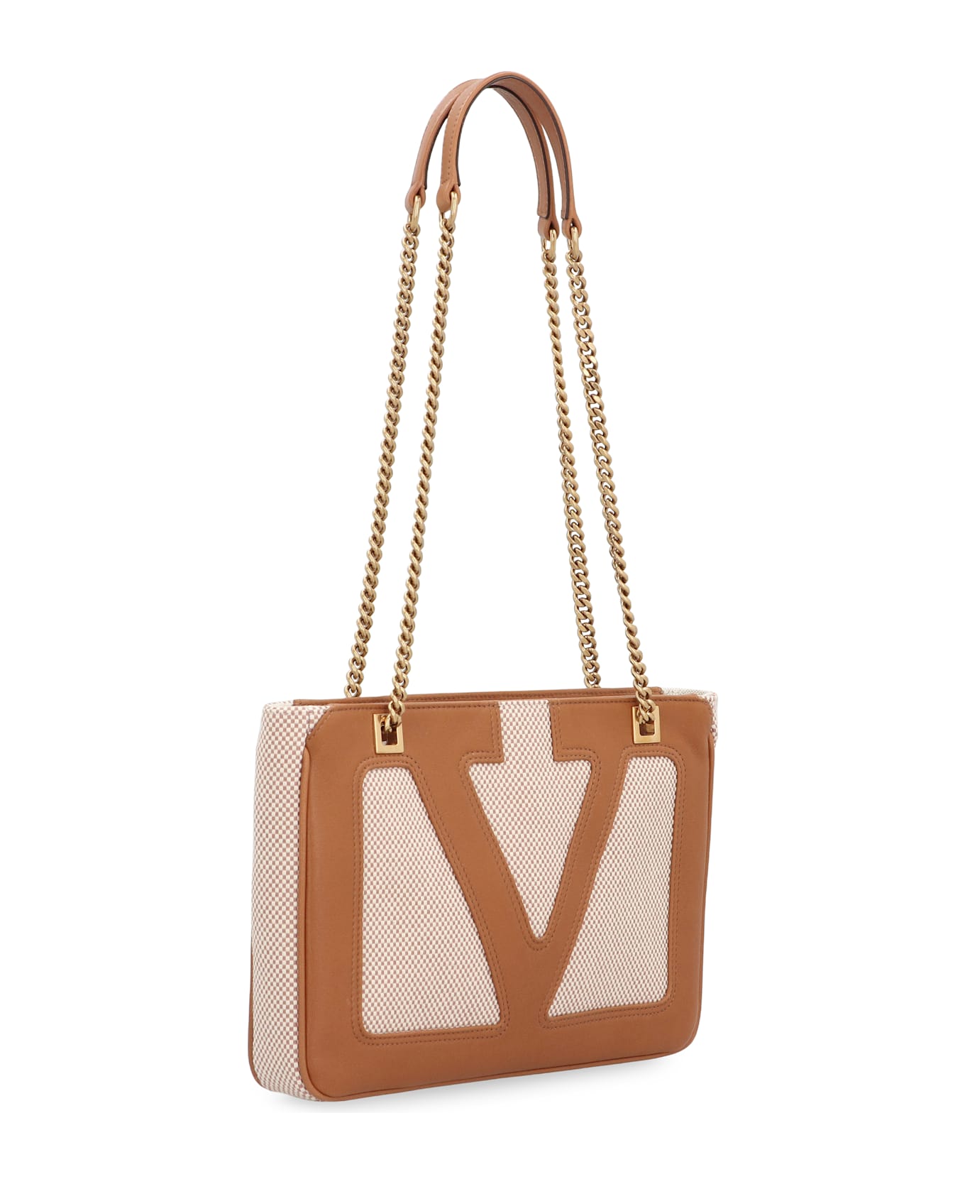 Valentino Garavani Viva Superstar Piccola Tote Bag - Saddle Brown