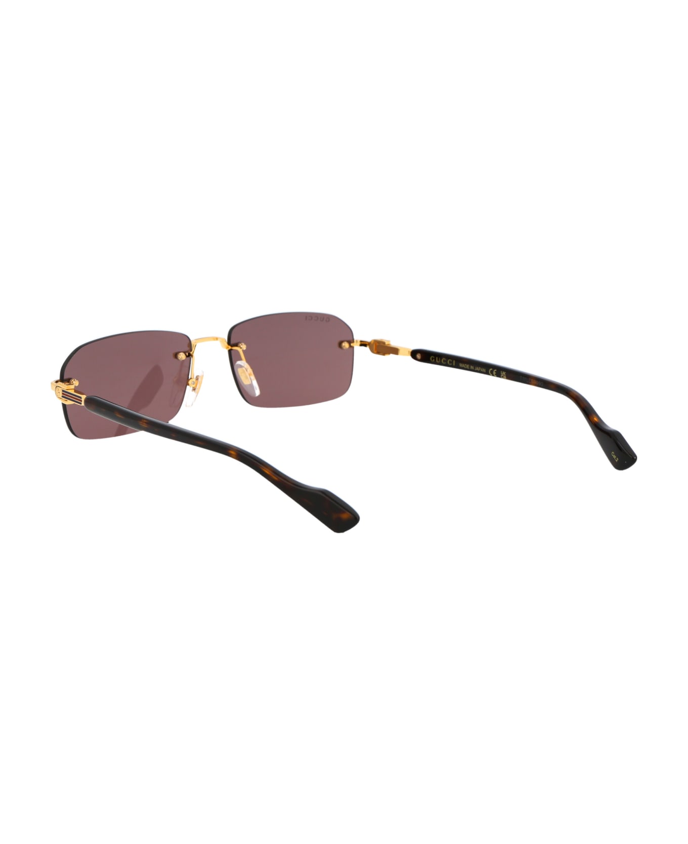 Gucci Eyewear Gg1221s Sunglasses - 002 GOLD HAVANA BROWN サングラス