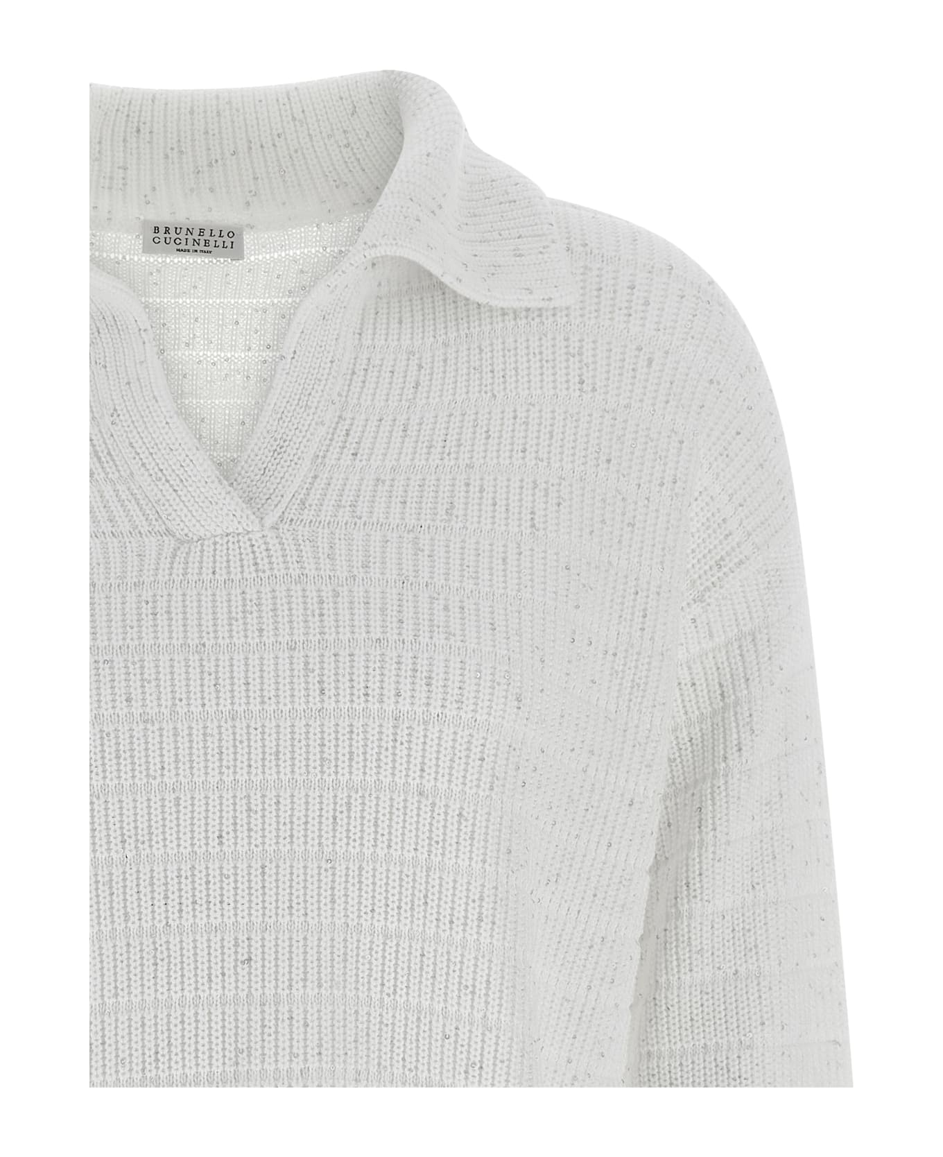 Brunello Cucinelli Diamond Cotton Polo Shirt