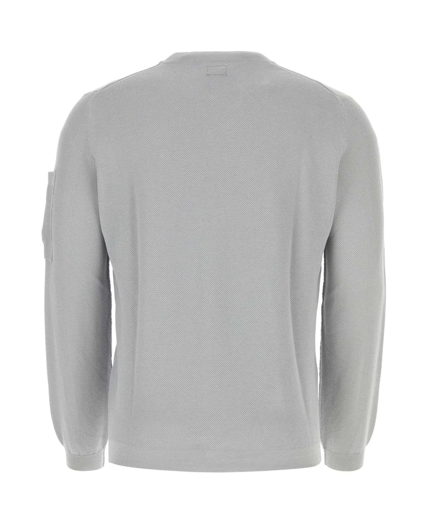 C.P. Company Grey Cotton Sweater - DRIZZLE ニットウェア