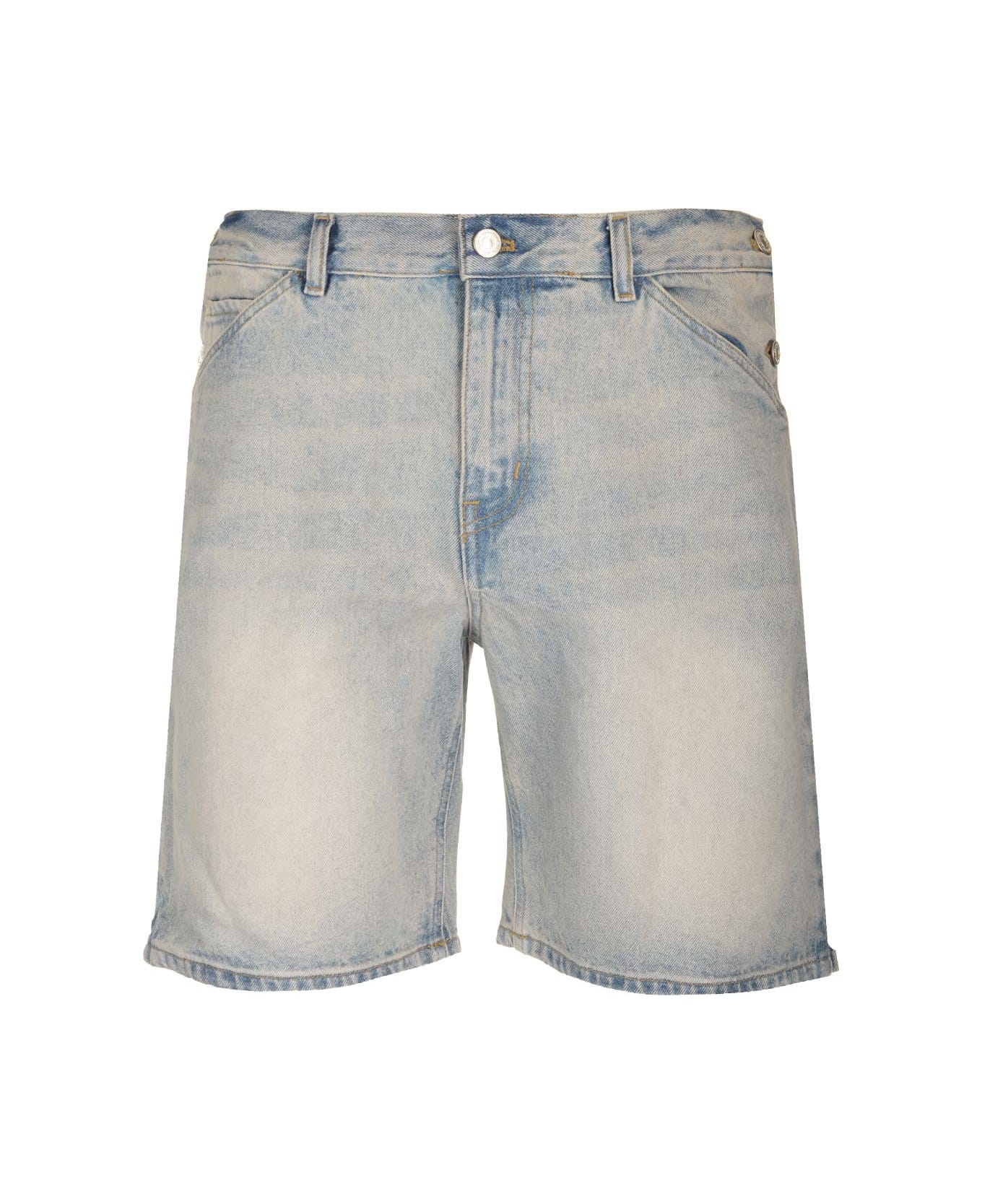Courrèges 'sailor' Bermuda Shorts - Light Blue Wash