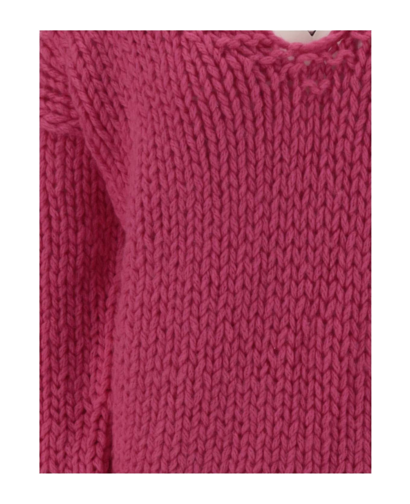 Evyinit Merino Wool Blend Sweater - Fuchsia