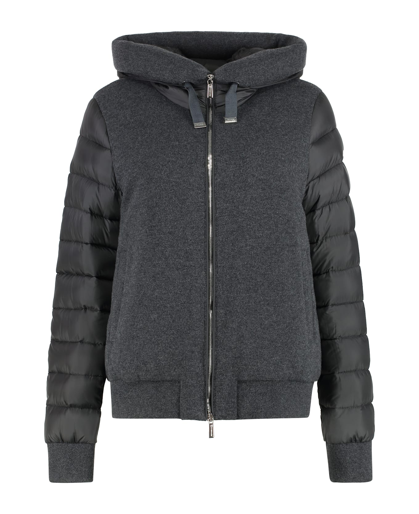 Moorer Flavia Hooded Bomber - grey