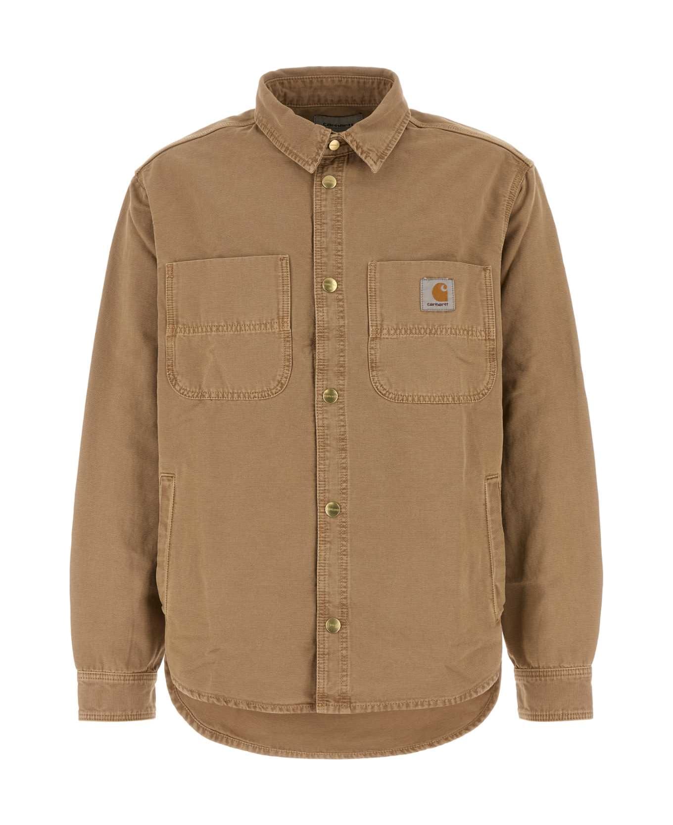 Carhartt Camel Denim Conro Shirt Jac - BEIGE