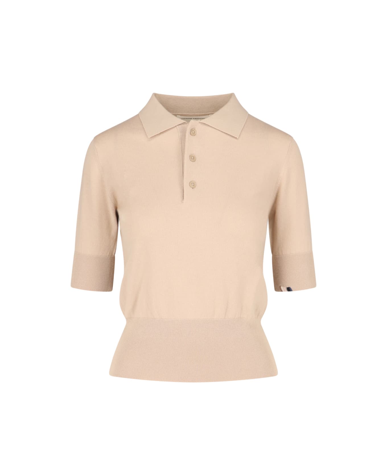 Extreme Cashmere 'park' Knit Polo Shirt - Beige