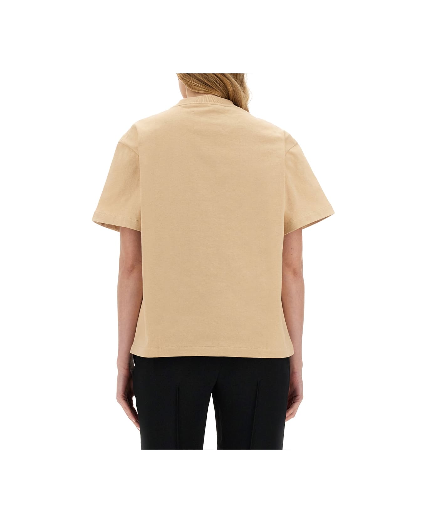Jil Sander T-shirt With Logo - DARK SAND