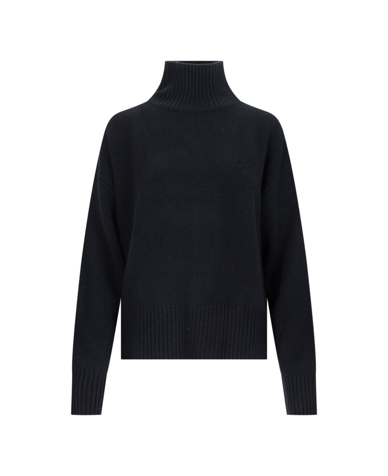 Calvin Klein High Neck Sweater - Beh Ck Black