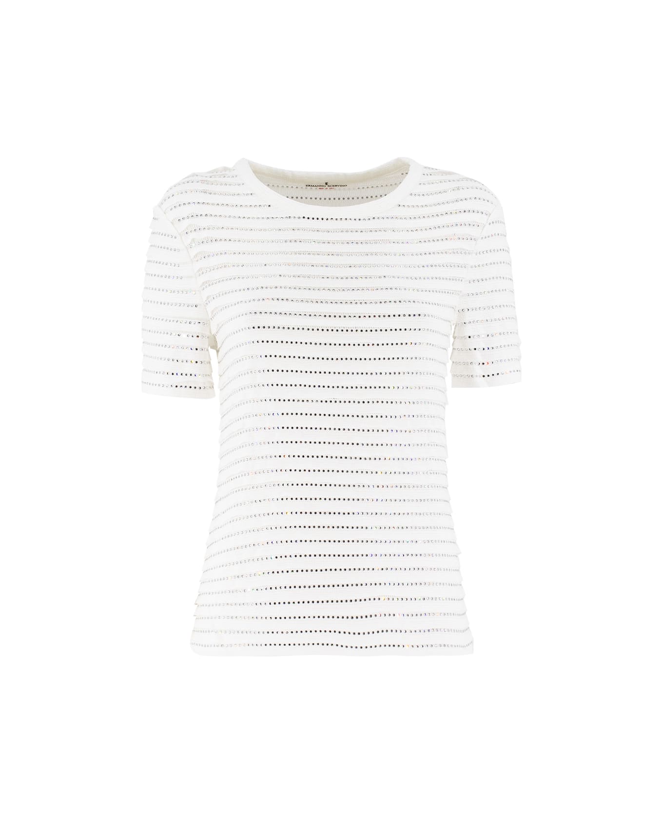 Ermanno Scervino T-shirt - SNOW WHITE_OFF WHITE