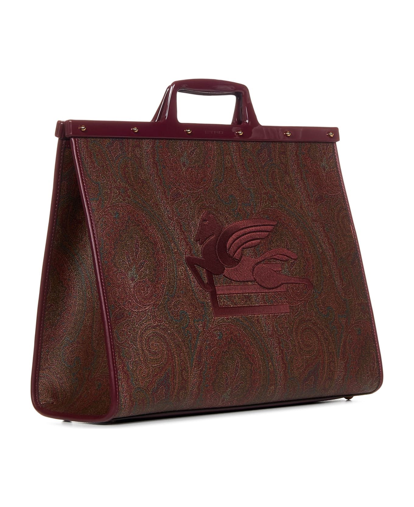 Etro Love Trotter Large Paisley Tote - Red