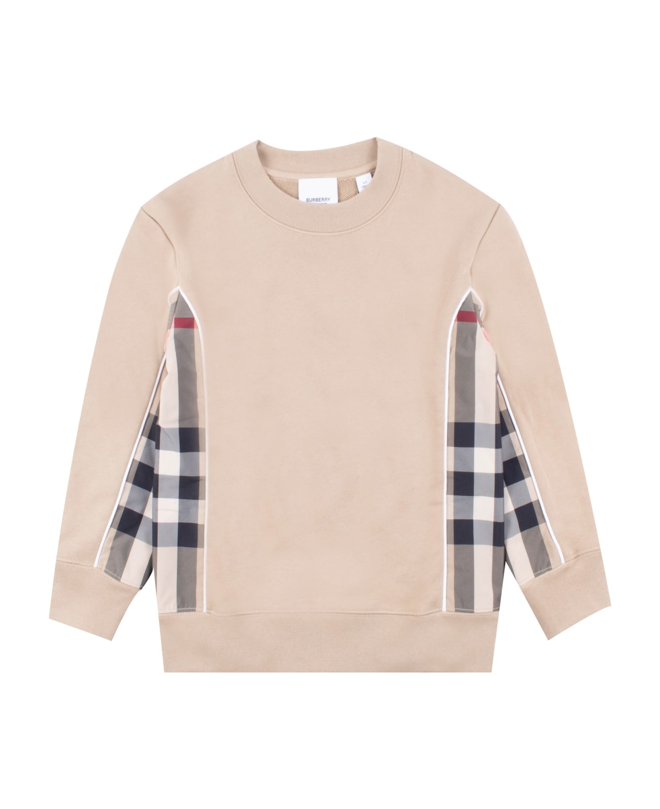 Burberry Cotton Sweatshirt - Beige