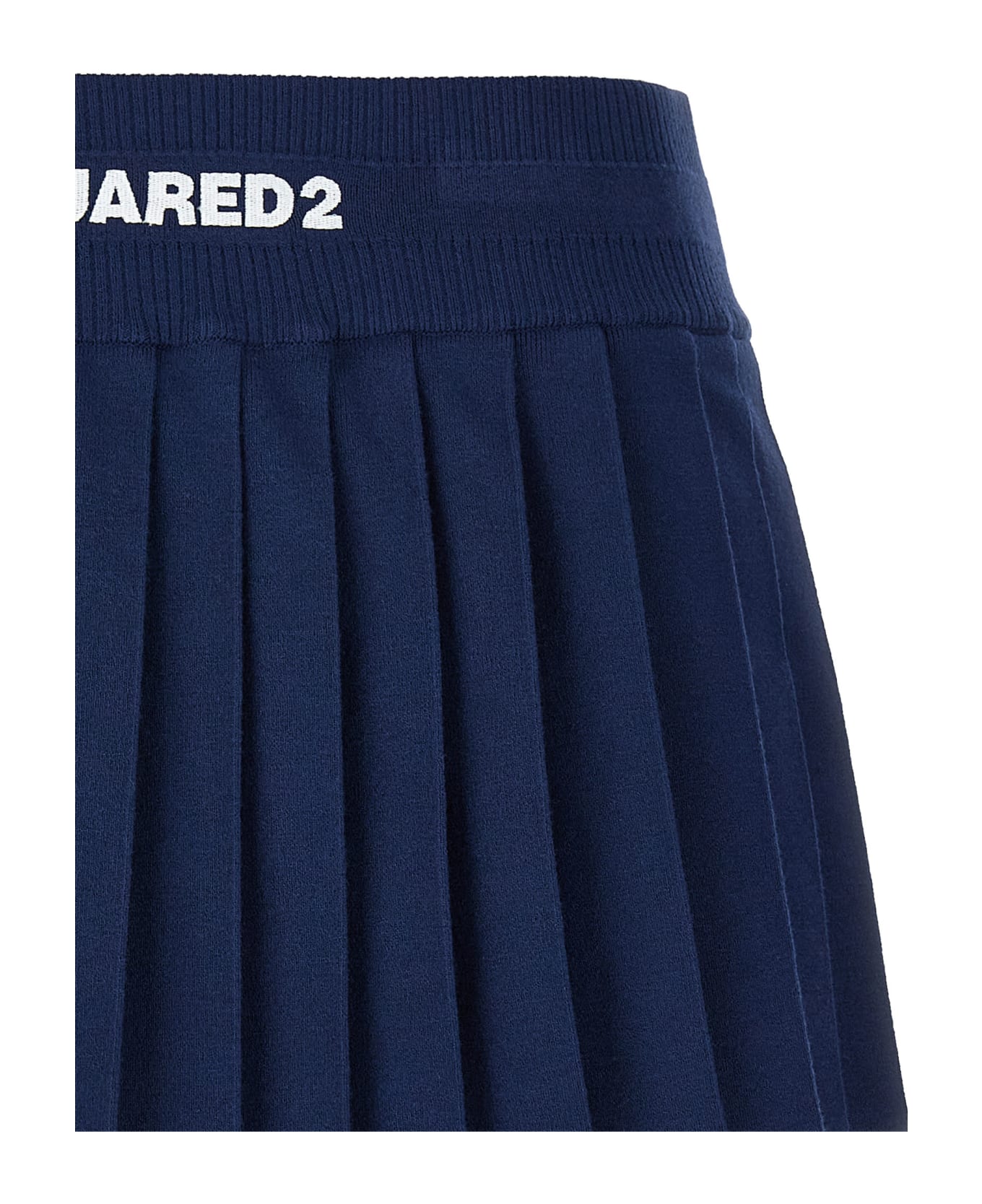 Dsquared2 Mini Pleated Skirt - BLUE