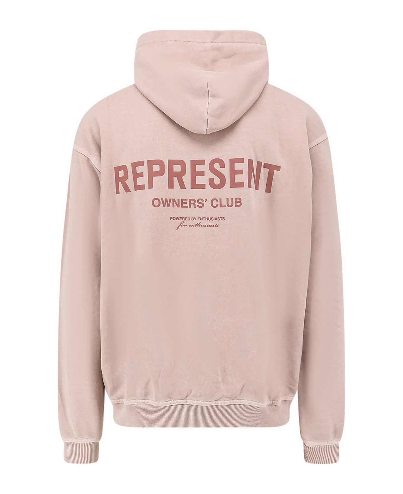 REPRESENT Owners Club Cotton Hoodie - DUSTY MAUVE