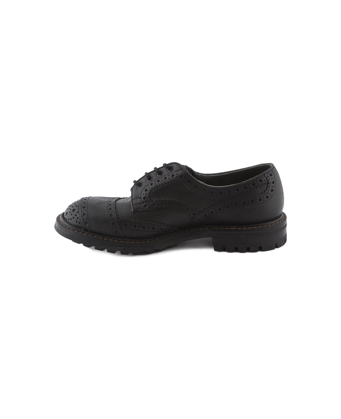 Tricker's Francis 7615 Black Calf Derby Shoe - Nero