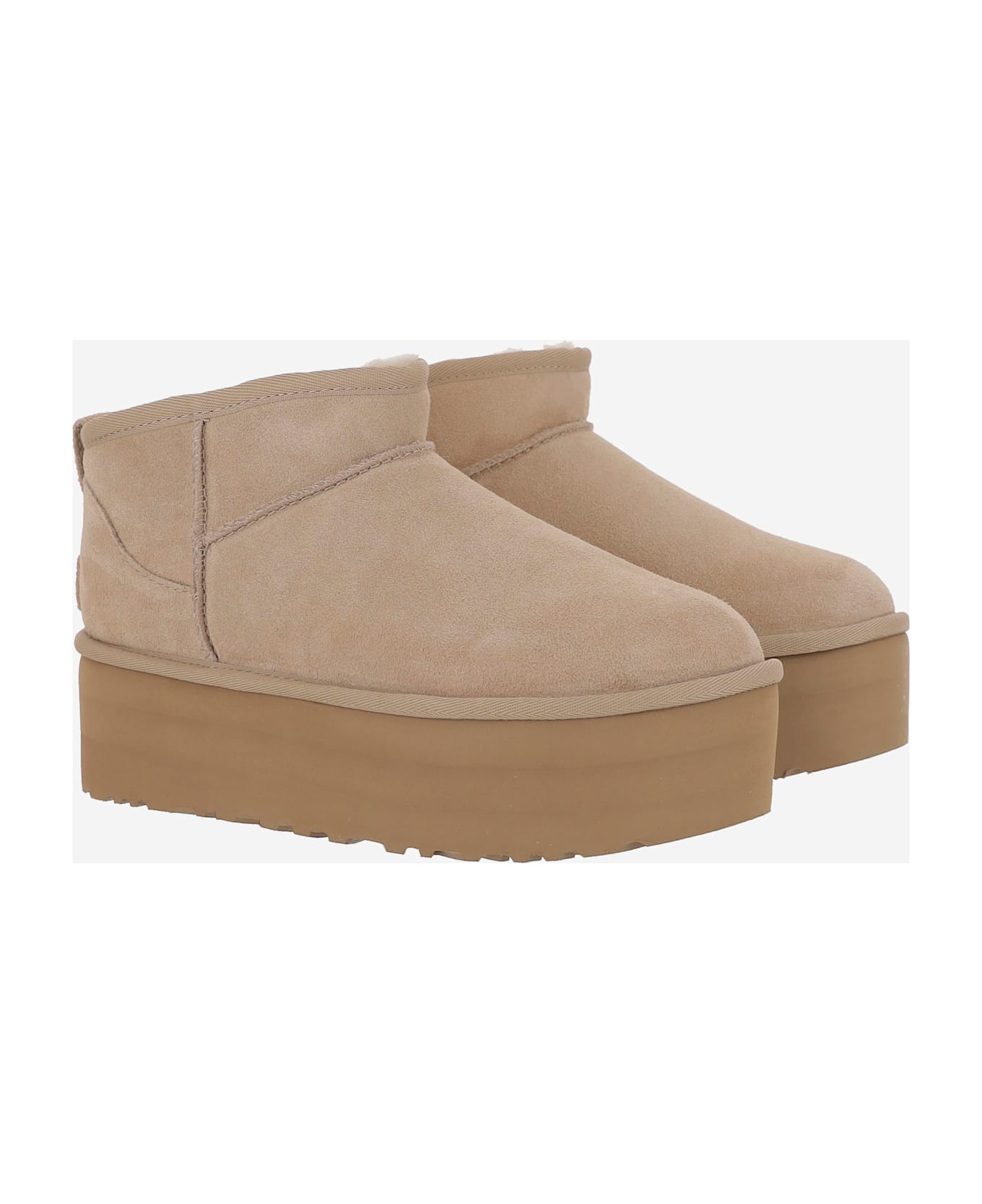 UGG Classic Ultra Mini Platform Boots - Beige