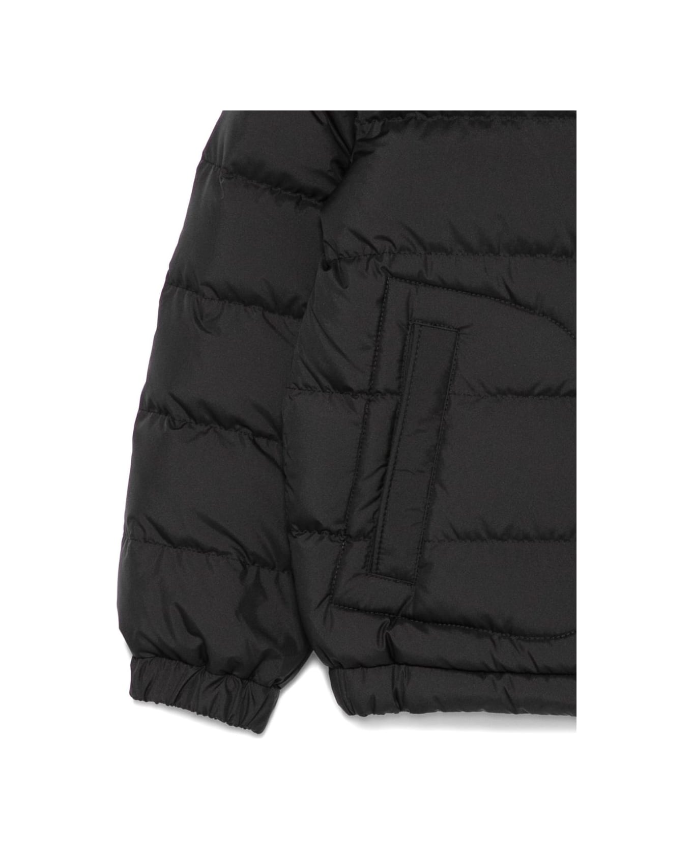 Moncler Enfant Black Down Jacket - Black