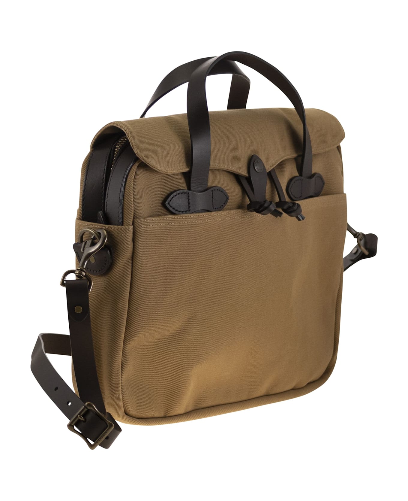 Filson Briefcase In Rugged Twill - Tan