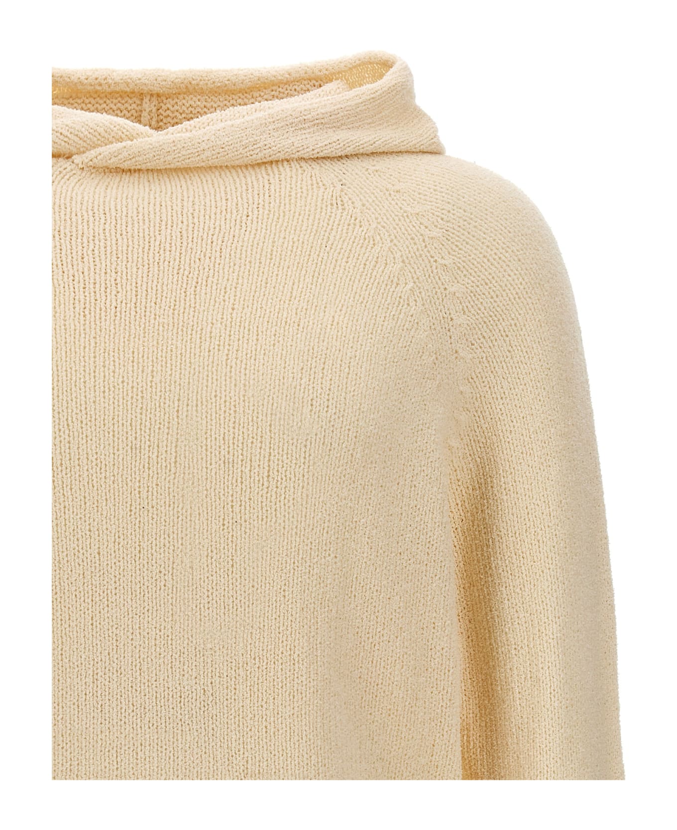 Ma'ry'ya Hooded Sweater - White ニットウェア