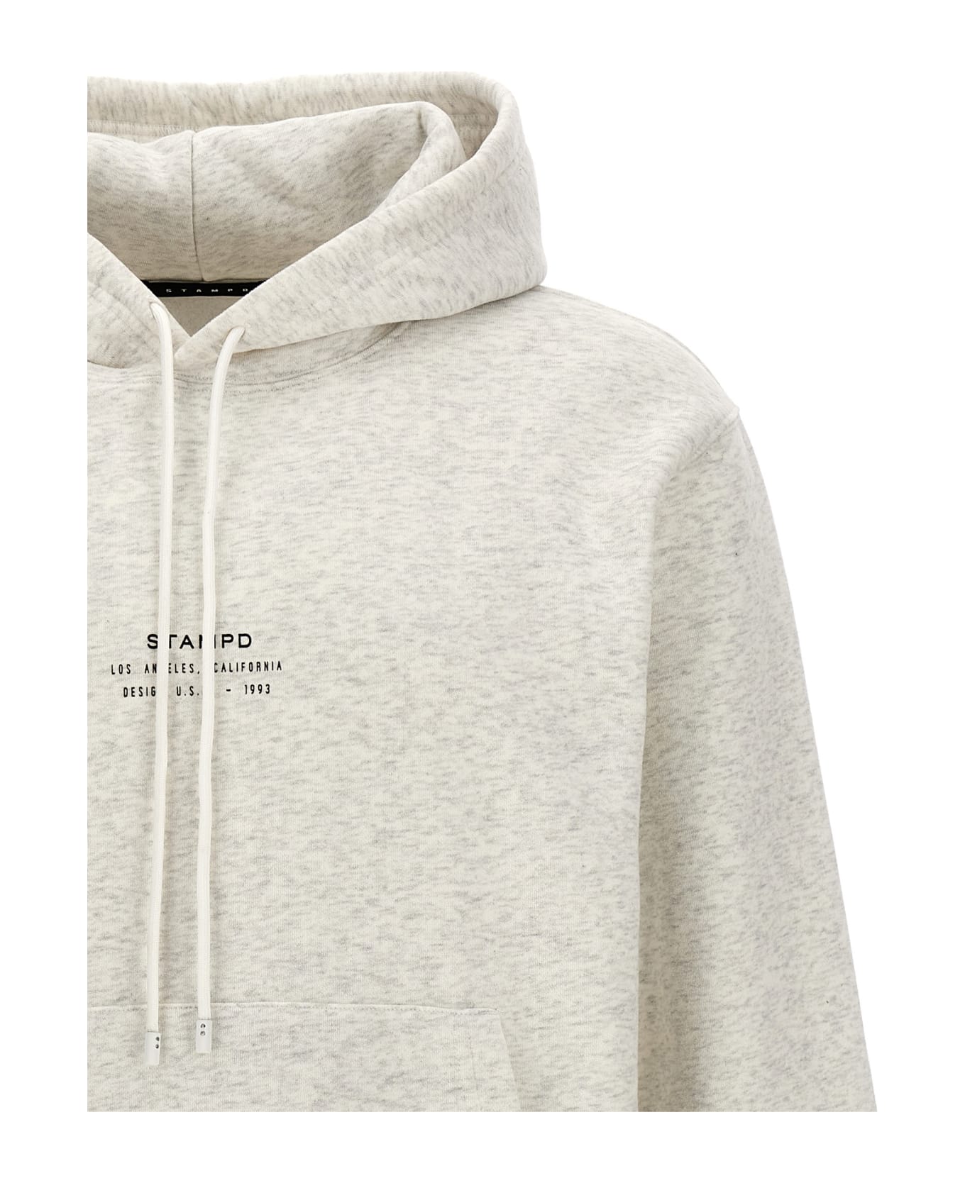 Stampd 'stacked Logo' Hoodie - Gray