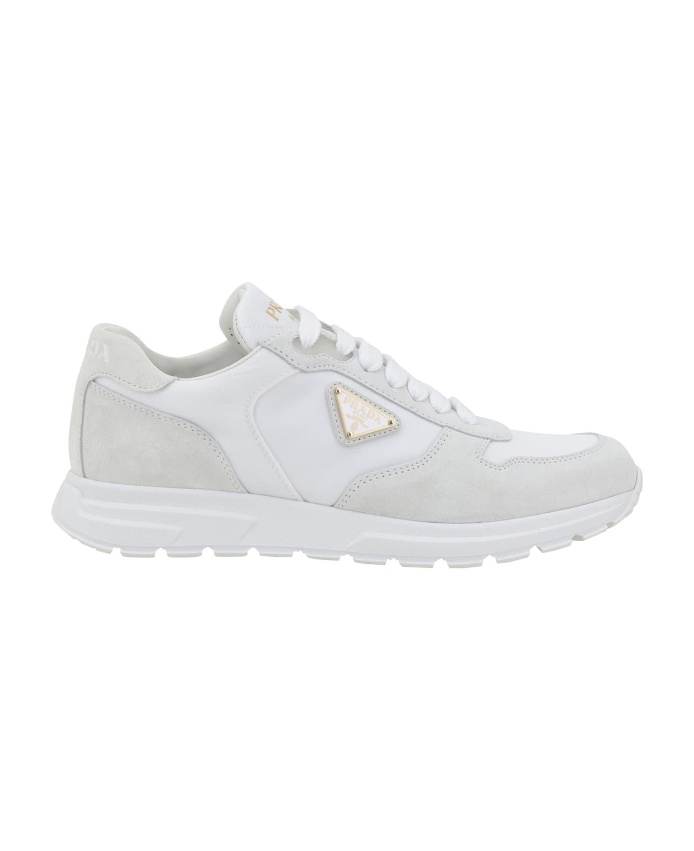 Prada Leather Sneakers - Bianco