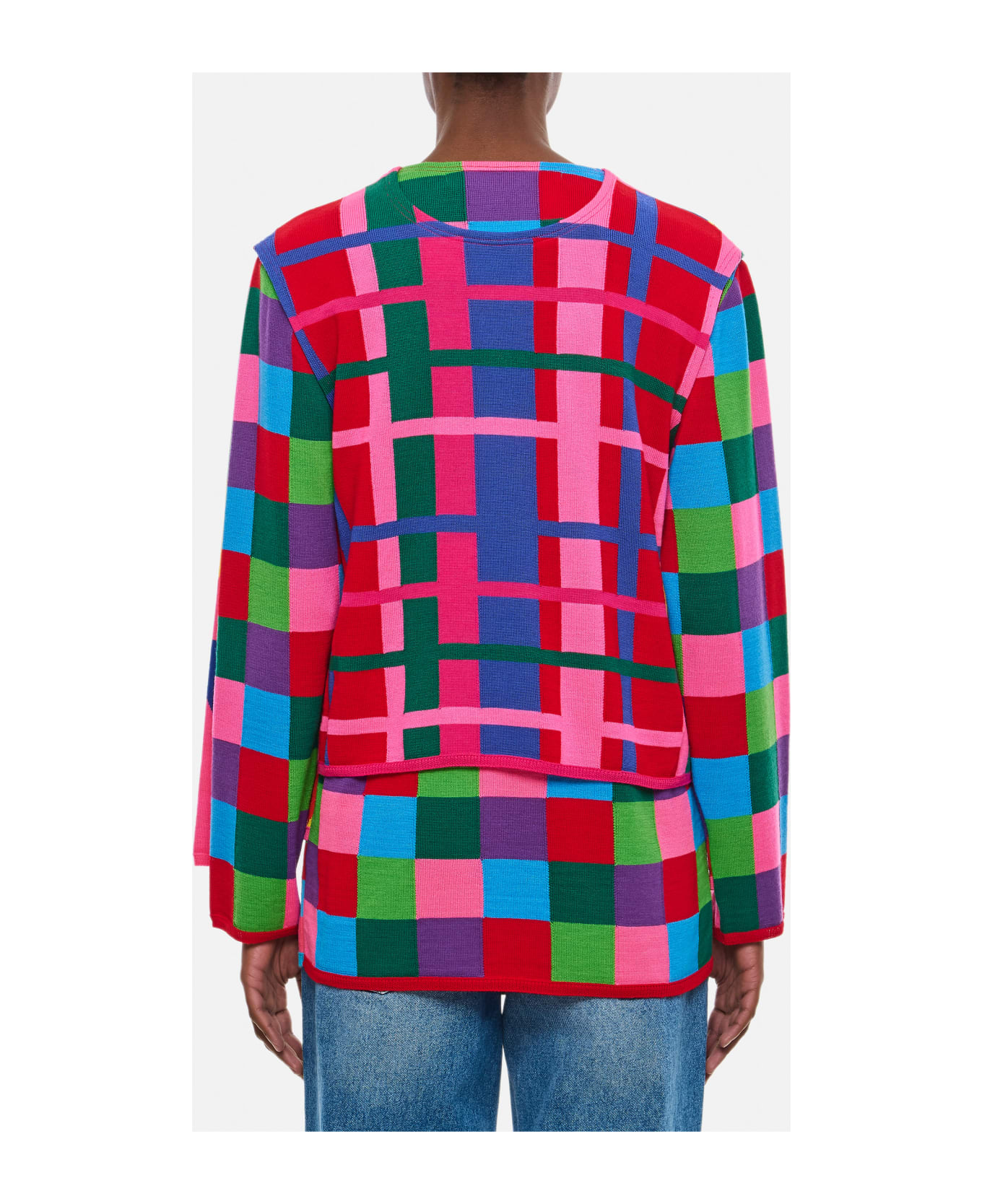 Comme des Garçons Double Layer Pattern Sweater - MultiColour ニットウェア