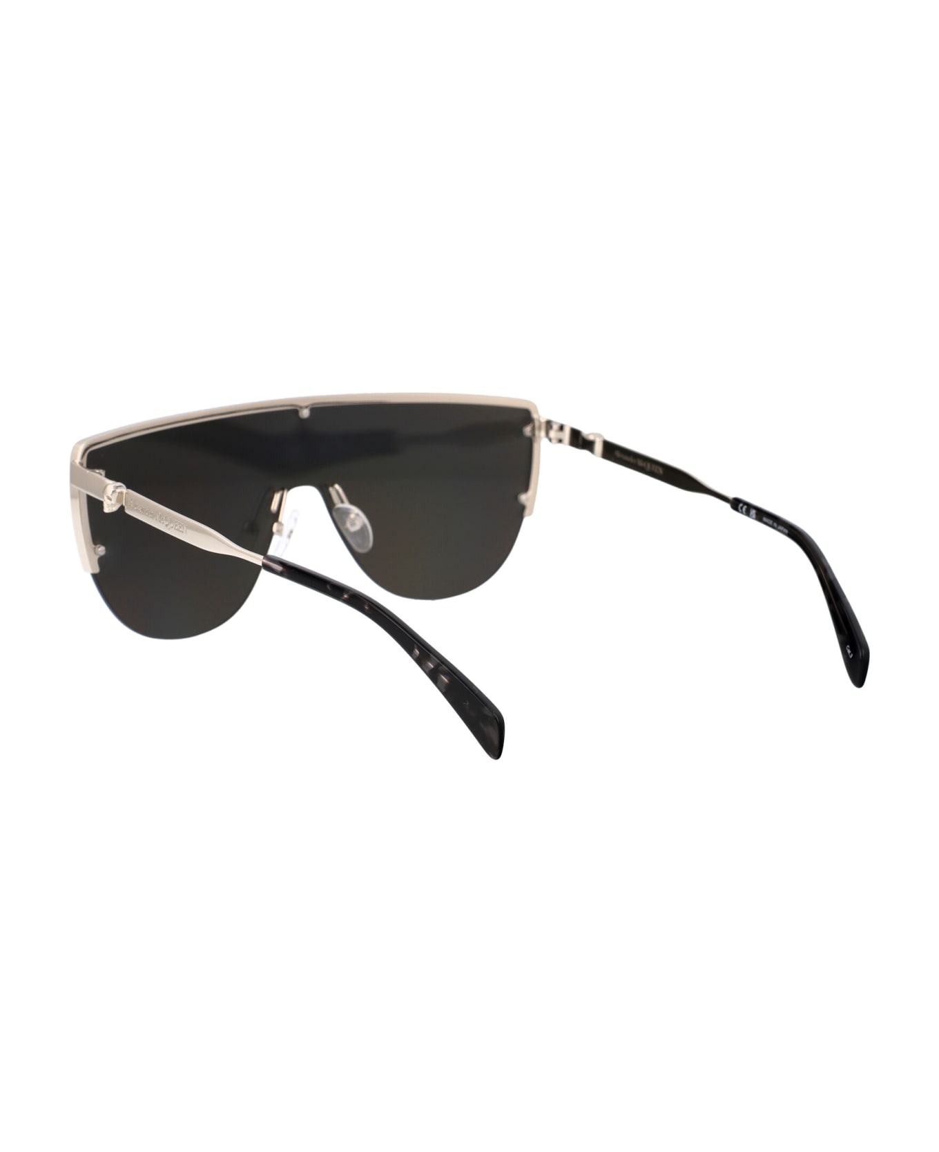 Alexander McQueen Eyewear Am0457s Sunglasses - 004 SILVER SILVER SILVER