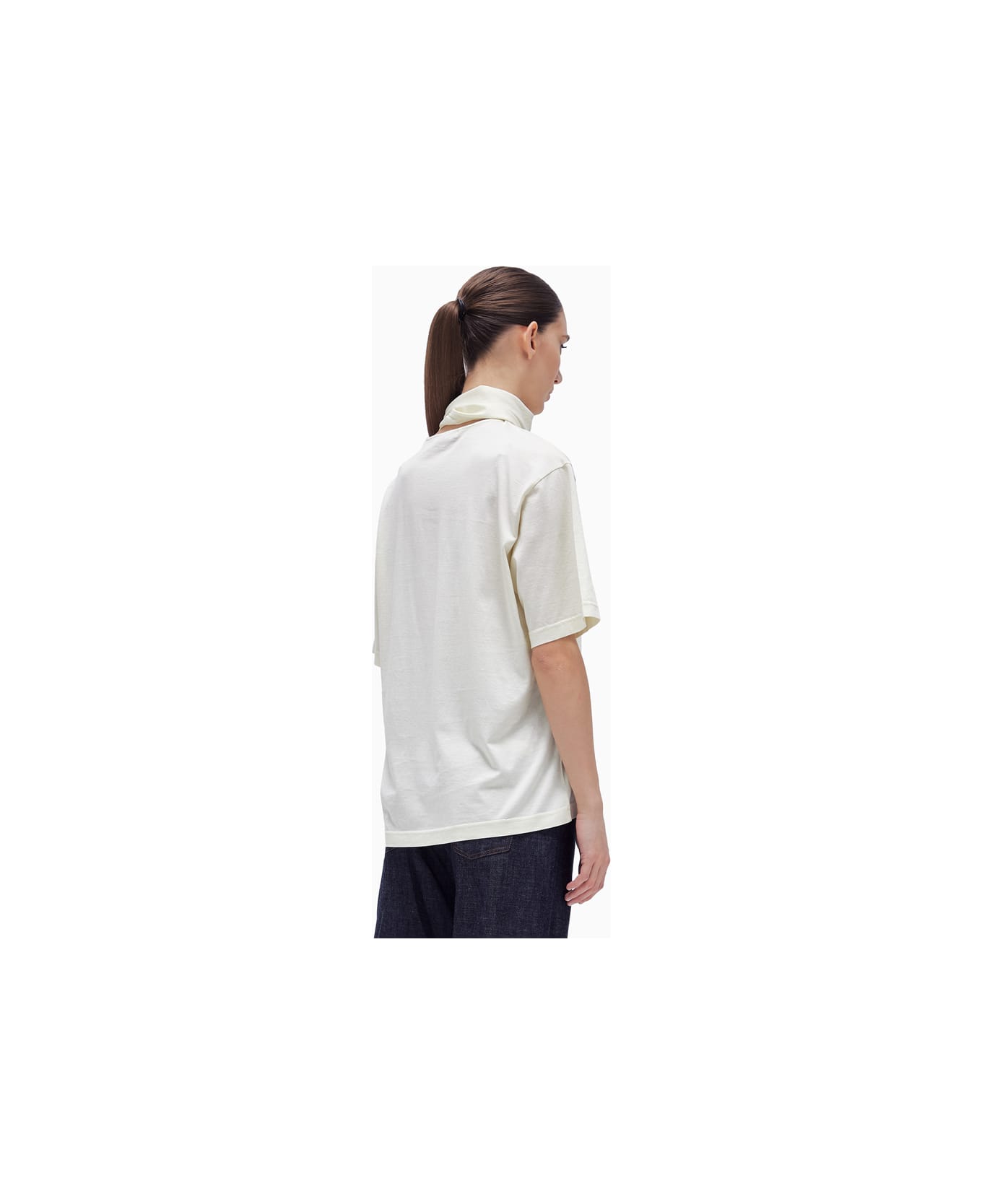 【関税込み】LEMAIRE オフホワイト Foulard Tシャツ Lemaire Foulard T-Shirt Chalk – Neighbour