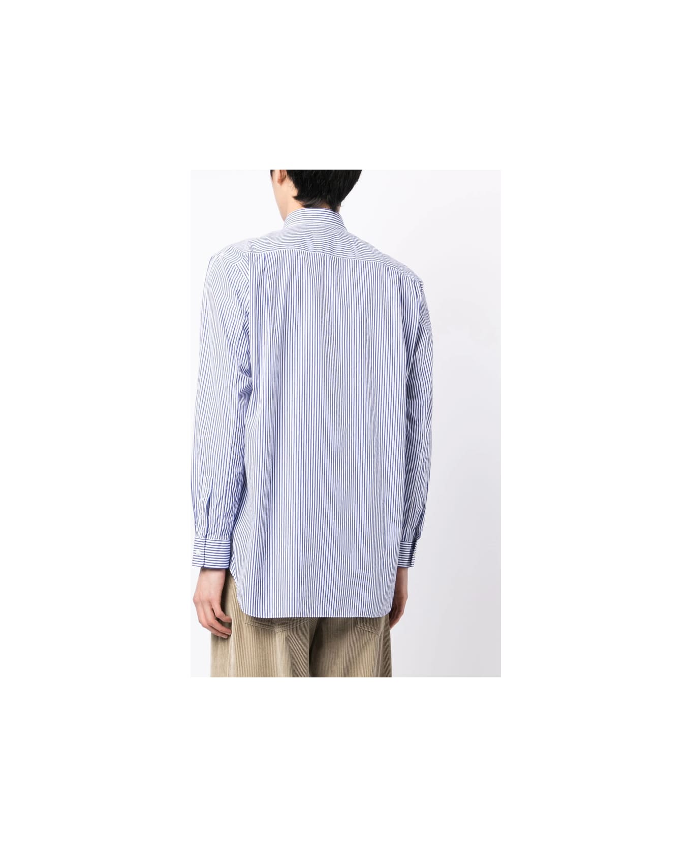 Comme des Garçons Play Shirt - WHITE/BLUE
