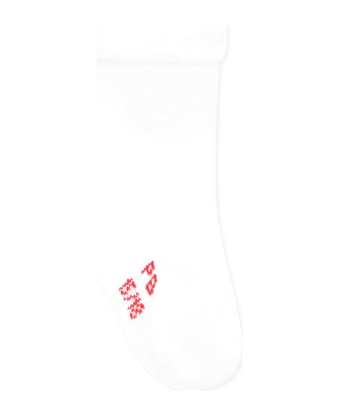 Petit Bateau White Body Set For Babykids With Hearts - White