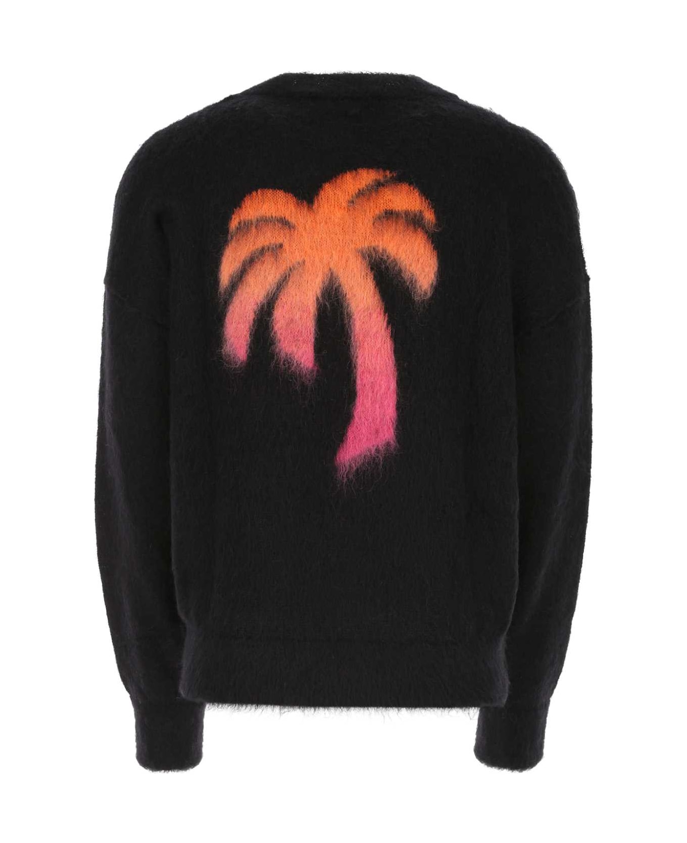 Palm Angels Black Mohair Blend Sweater - 1032