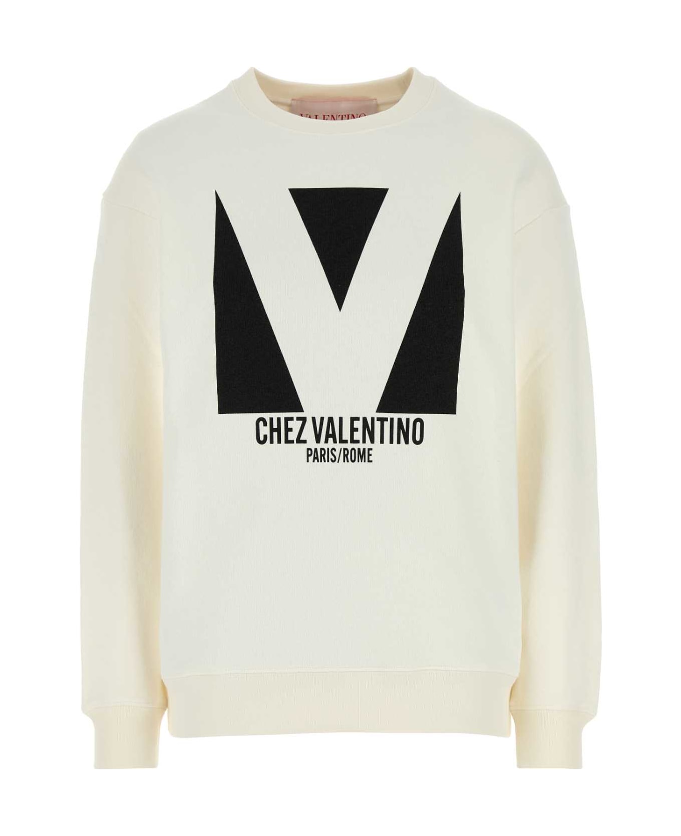 Valentino Garavani Ivory Cotton Sweatshirt - AVORIO