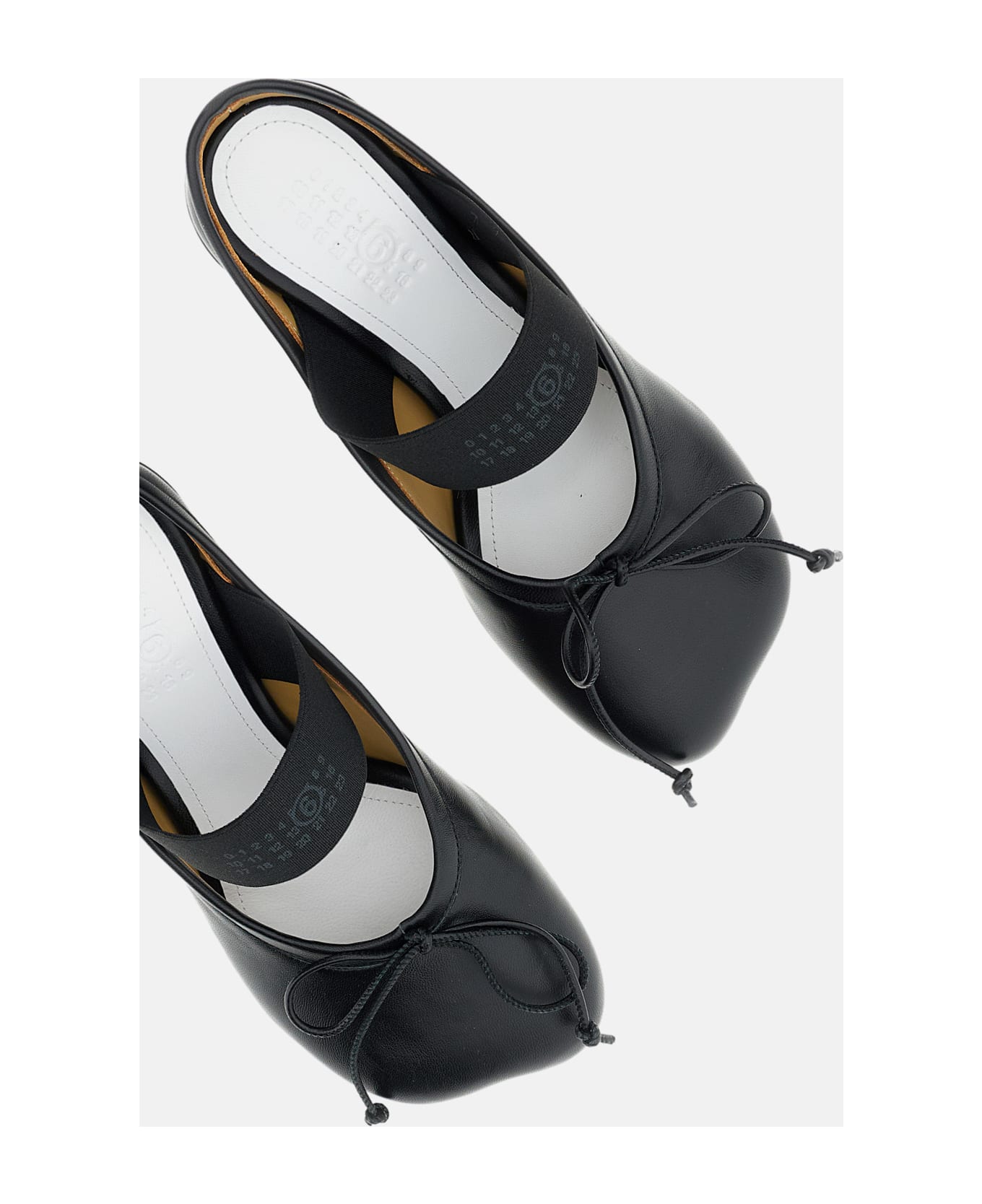 MM6 Maison Margiela Heeled Ballerina - Black