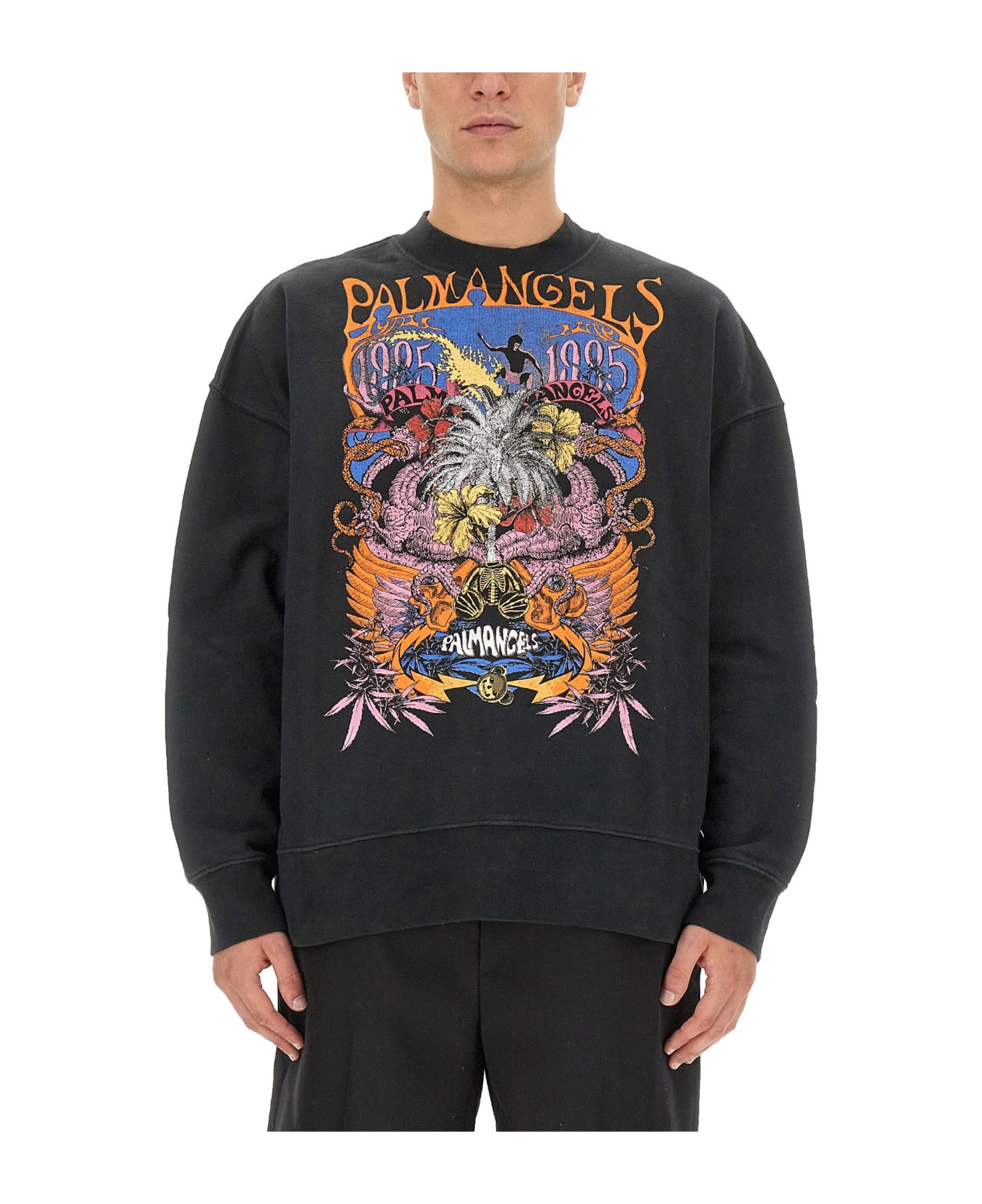 Palm Angels Palm Concert Sweatshirt - BLACK
